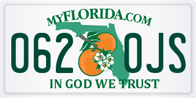 FL license plate 0620JS