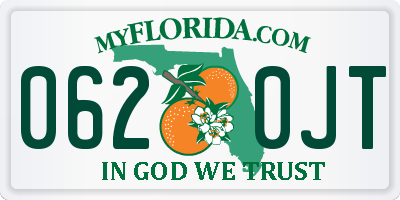 FL license plate 0620JT