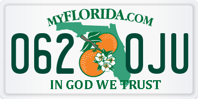 FL license plate 0620JU