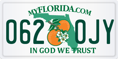 FL license plate 0620JY