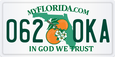 FL license plate 0620KA