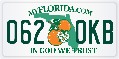 FL license plate 0620KB
