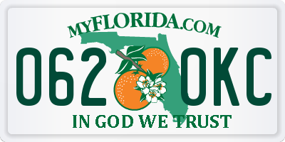 FL license plate 0620KC