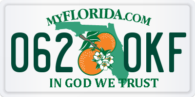 FL license plate 0620KF