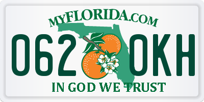 FL license plate 0620KH