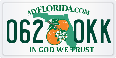 FL license plate 0620KK