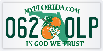 FL license plate 0620LP