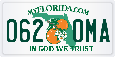 FL license plate 0620MA