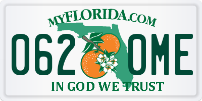FL license plate 0620ME