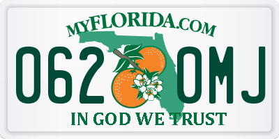 FL license plate 0620MJ