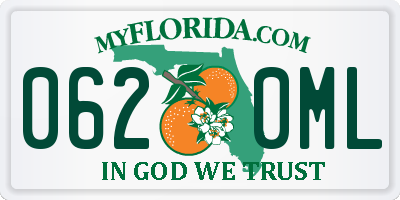 FL license plate 0620ML