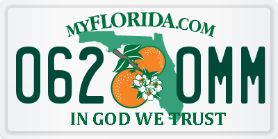 FL license plate 0620MM