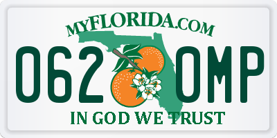FL license plate 0620MP