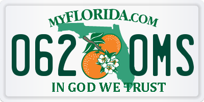 FL license plate 0620MS