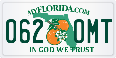 FL license plate 0620MT