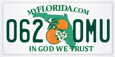 FL license plate 0620MU