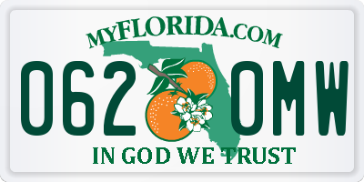 FL license plate 0620MW