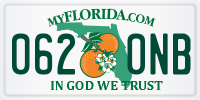 FL license plate 0620NB