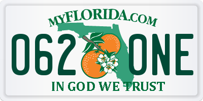 FL license plate 0620NE