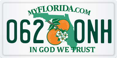 FL license plate 0620NH