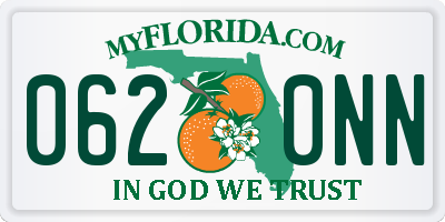 FL license plate 0620NN