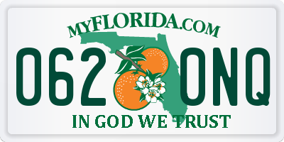 FL license plate 0620NQ