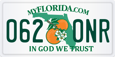 FL license plate 0620NR