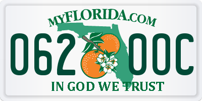 FL license plate 0620OC