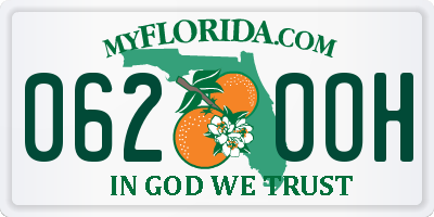 FL license plate 0620OH