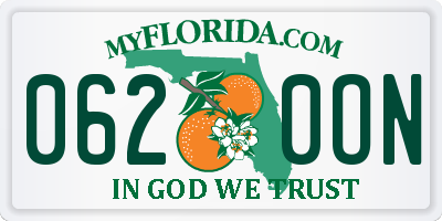 FL license plate 0620ON
