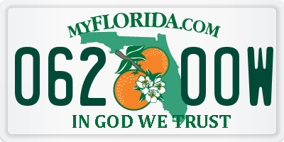 FL license plate 0620OW