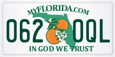 FL license plate 0620QL