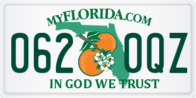 FL license plate 0620QZ