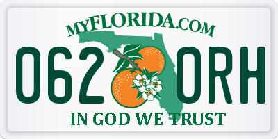 FL license plate 0620RH
