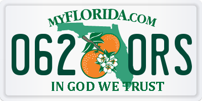 FL license plate 0620RS