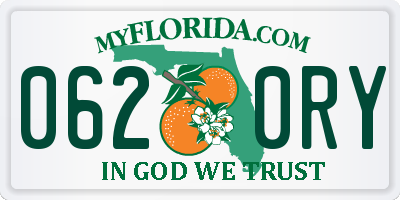 FL license plate 0620RY