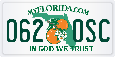 FL license plate 0620SC