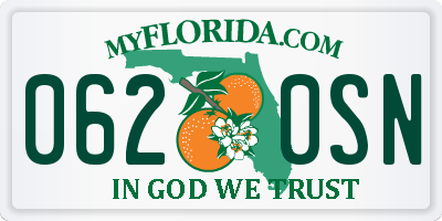 FL license plate 0620SN