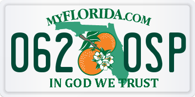 FL license plate 0620SP