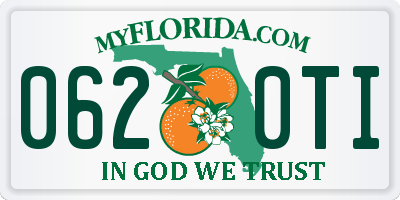 FL license plate 0620TI