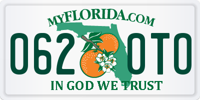 FL license plate 0620TO