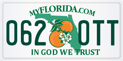 FL license plate 0620TT