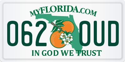 FL license plate 0620UD