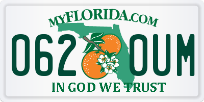 FL license plate 0620UM