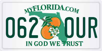 FL license plate 0620UR