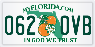 FL license plate 0620VB