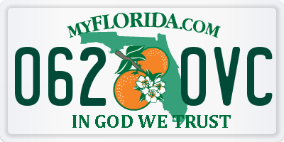 FL license plate 0620VC