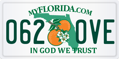 FL license plate 0620VE