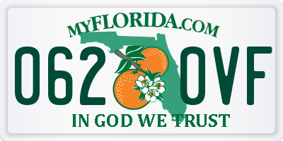 FL license plate 0620VF