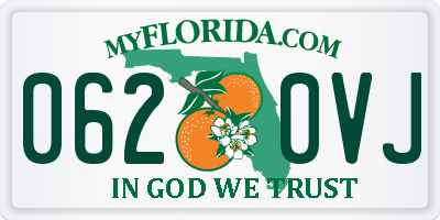 FL license plate 0620VJ